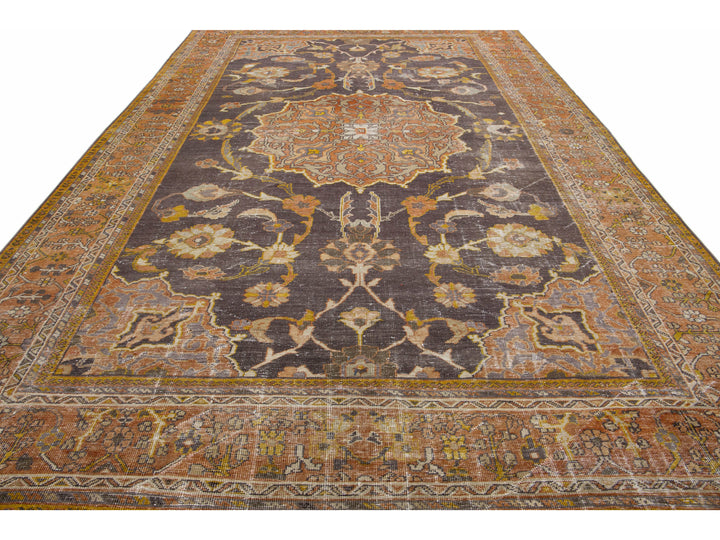 Antique Mahal Wool Rug 10 X 15