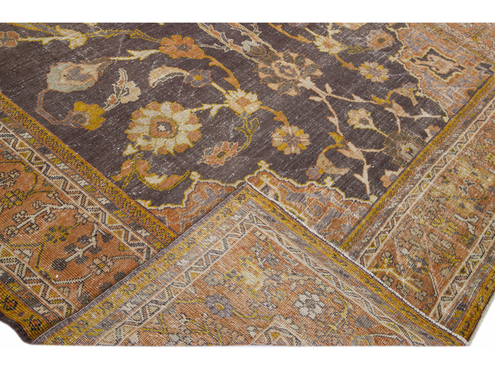 Antique Mahal Wool Rug 10 X 15