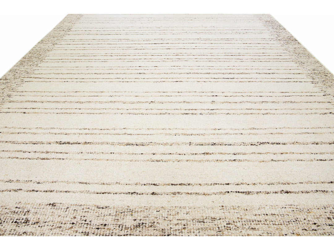 Modern Moroccan Wool Rug 12 X 15