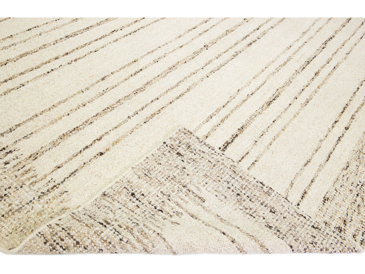 Modern Moroccan Wool Rug 12 X 15