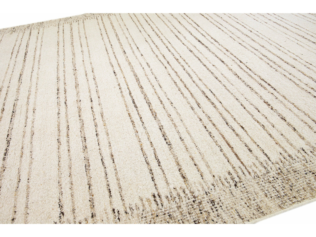 Modern Moroccan Wool Rug 12 X 15