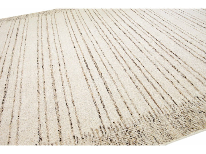 Modern Moroccan Wool Rug 12 X 15
