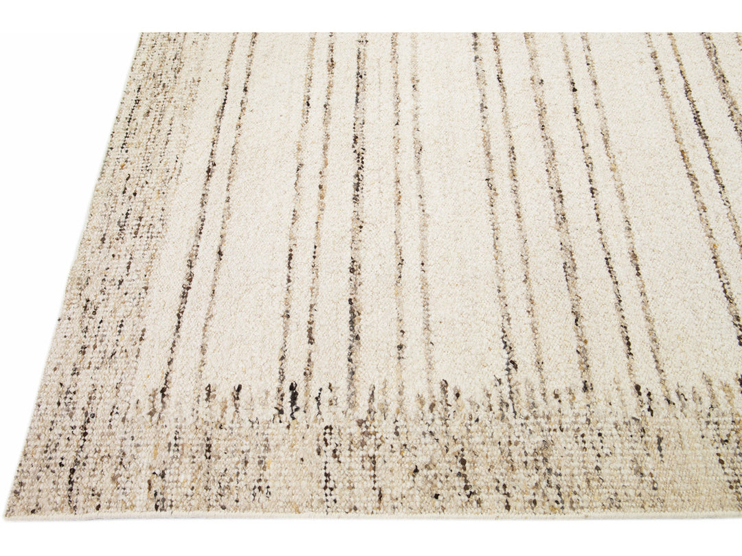 Modern Moroccan Wool Rug 12 X 15