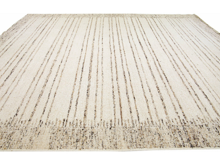 Modern Moroccan Wool Rug 12 X 15