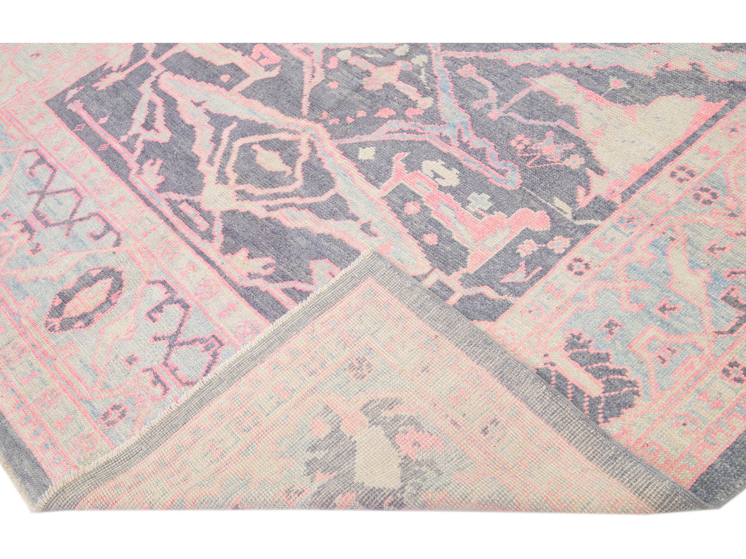 Modern Oushak Wool Rug 8 X 11