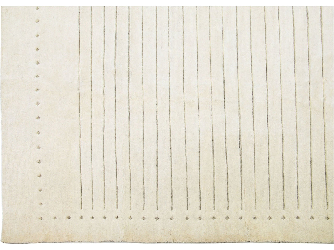 Modern Moroccan Wool Rug 12 X 15
