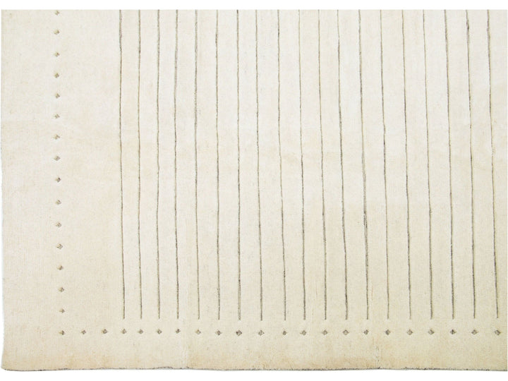Modern Moroccan Wool Rug 12 X 15