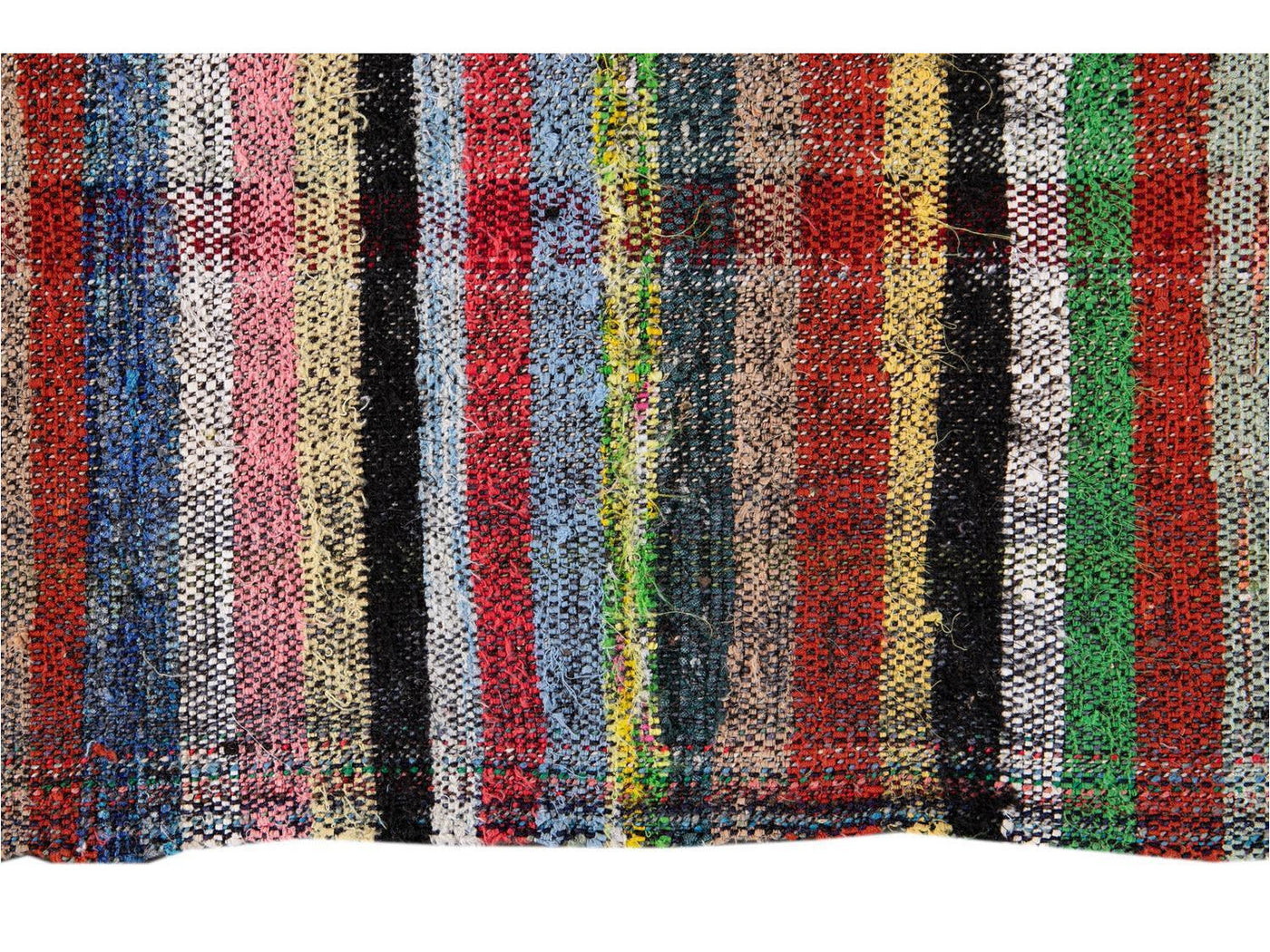 Vintage Flat-Weave Wool Runner 3 X 18