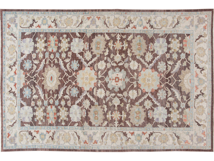 Modern Sultanabad Wool Rug 12 X 15