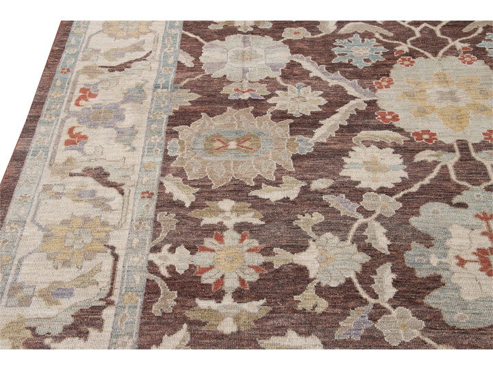 Modern Sultanabad Wool Rug 12 X 15