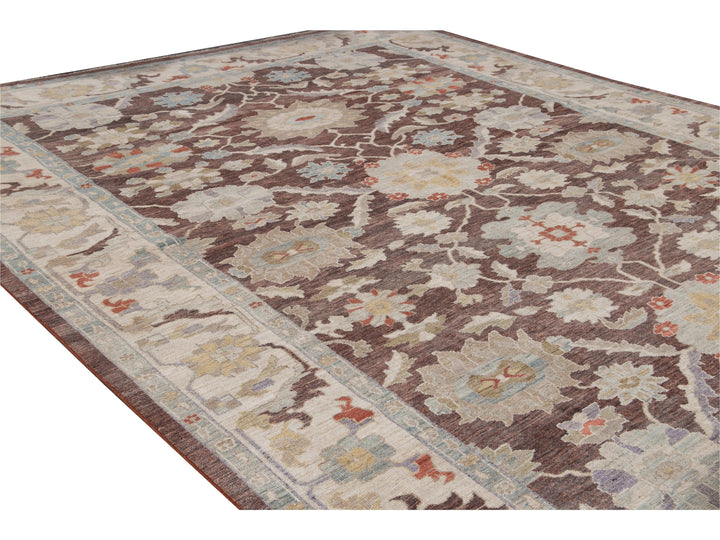 Modern Sultanabad Wool Rug 12 X 15