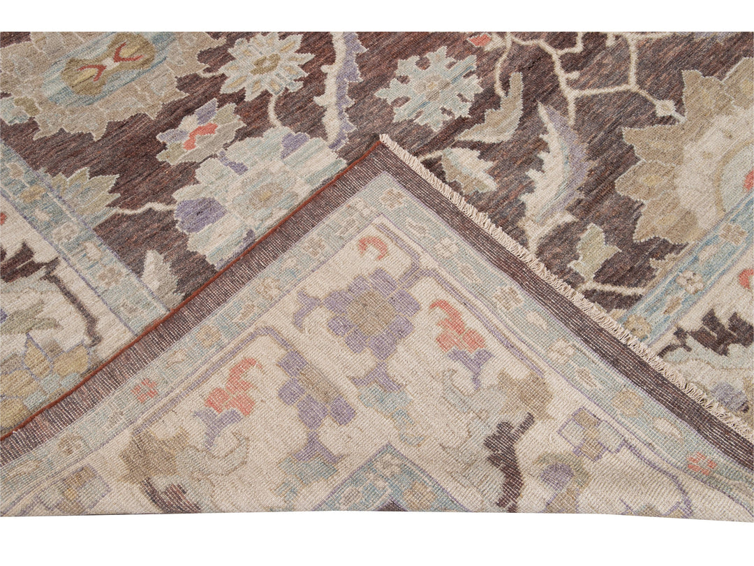 Modern Sultanabad Wool Rug 12 X 15