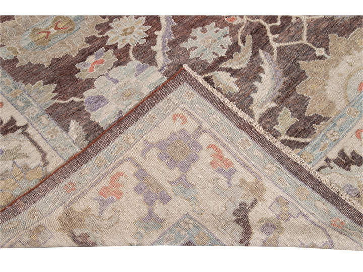 Modern Sultanabad Wool Rug 12 X 15