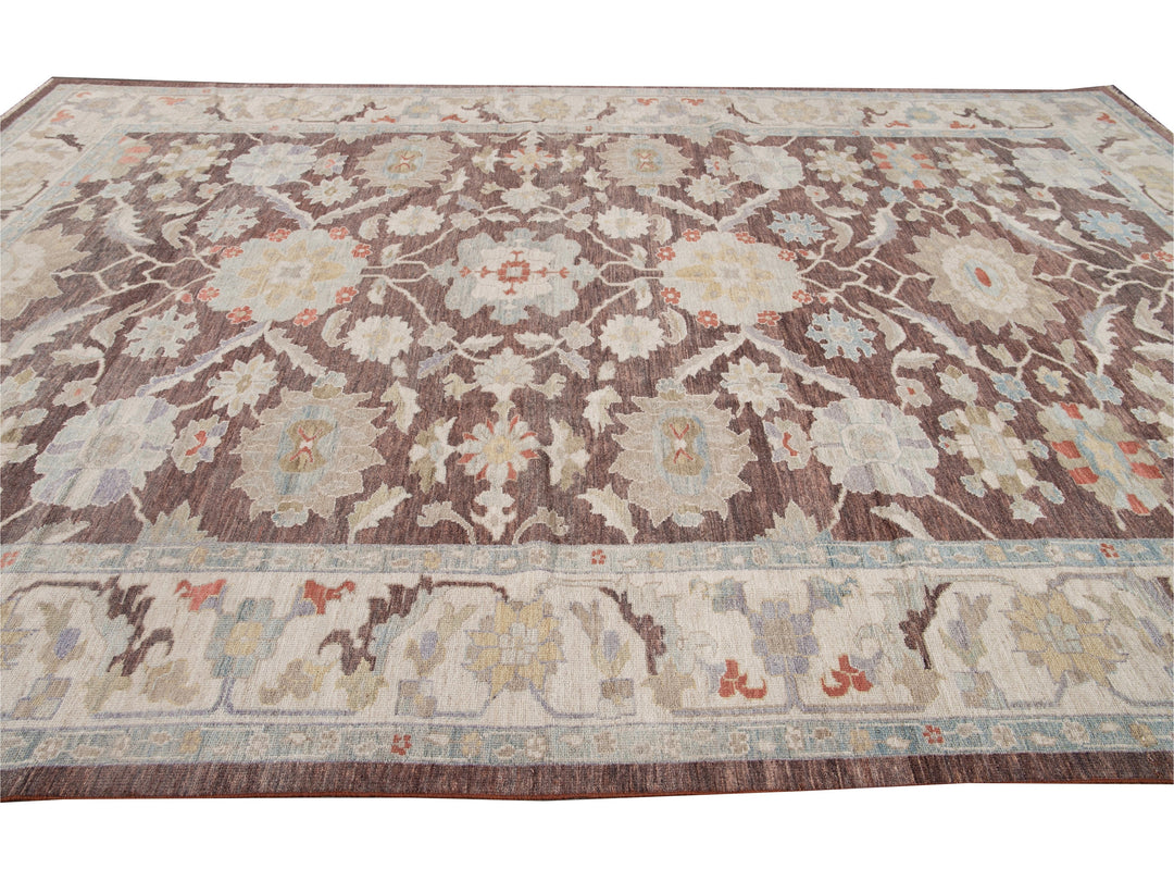 Modern Sultanabad Wool Rug 12 X 15