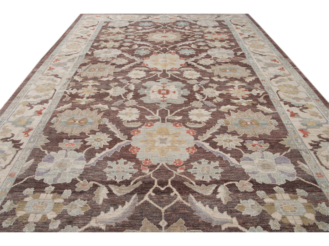 Modern Sultanabad Wool Rug 12 X 15