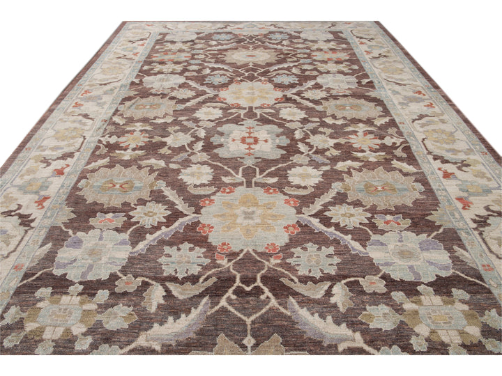 Modern Sultanabad Wool Rug 12 X 15