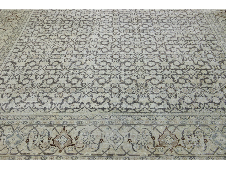 Antique Tabriz Wool Rug 11 X 13