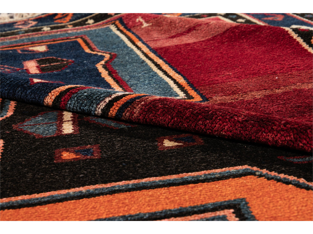 Vintage Turkish Tribal Wool Runner 8 X 16