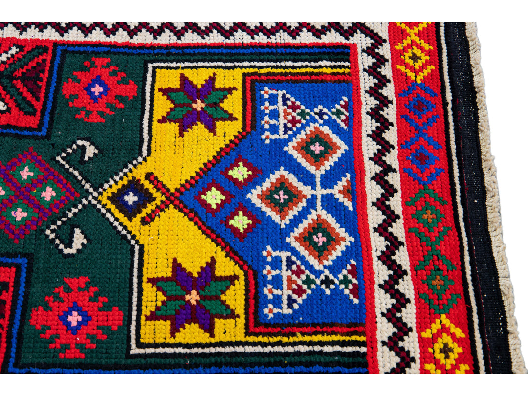 Vintage Turkish Wool Runner 3 X 14