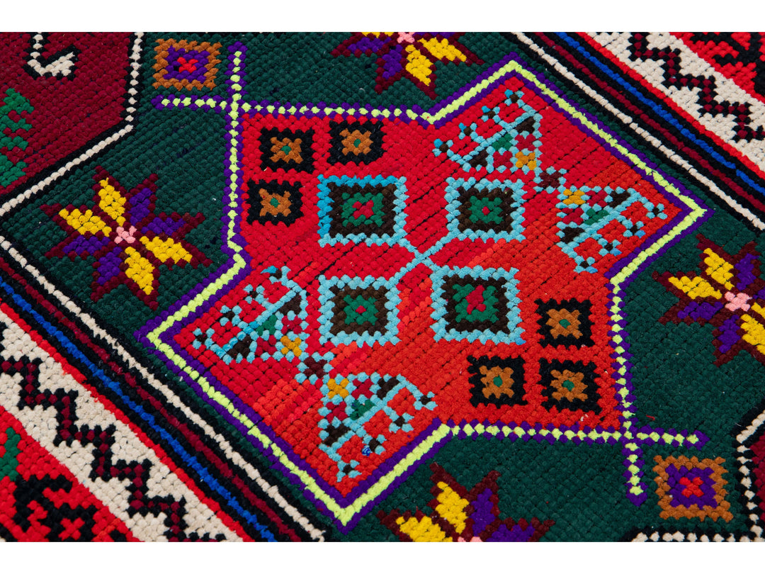 Vintage Turkish Wool Runner 3 X 14