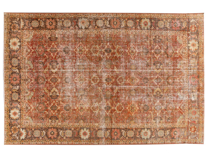 Antique Mahal Oversize Wool Rug 11 X 17