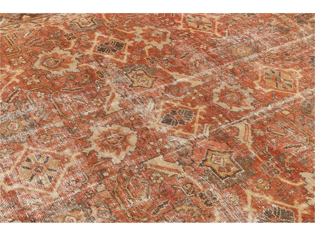 Antique Mahal Oversize Wool Rug 11 X 17