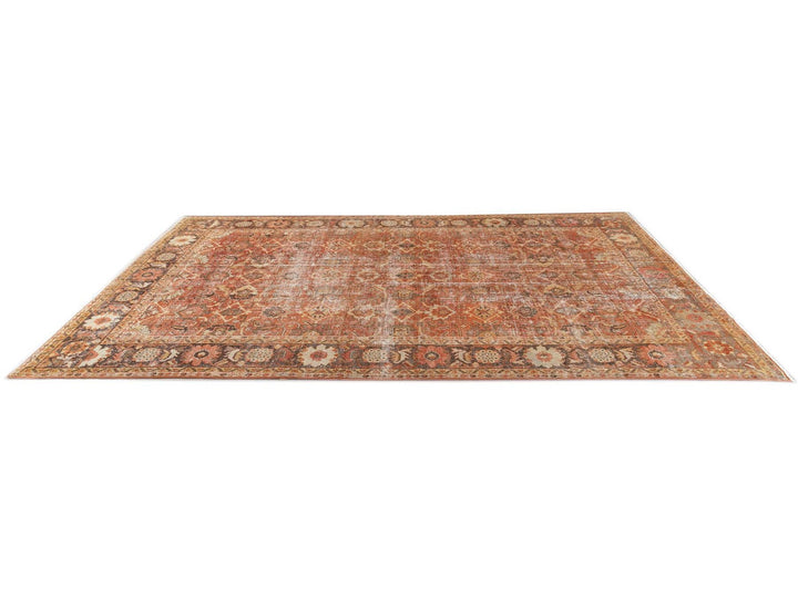 Antique Mahal Oversize Wool Rug 11 X 17