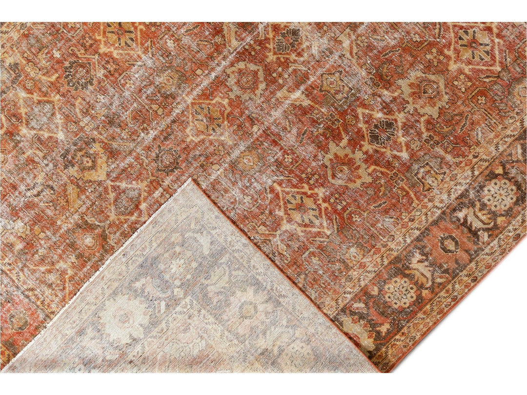 Antique Mahal Oversize Wool Rug 11 X 17