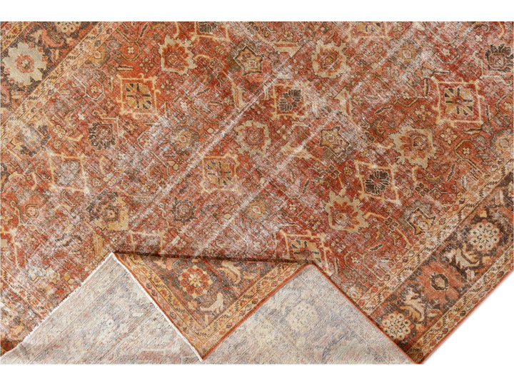 Antique Mahal Oversize Wool Rug 11 X 17