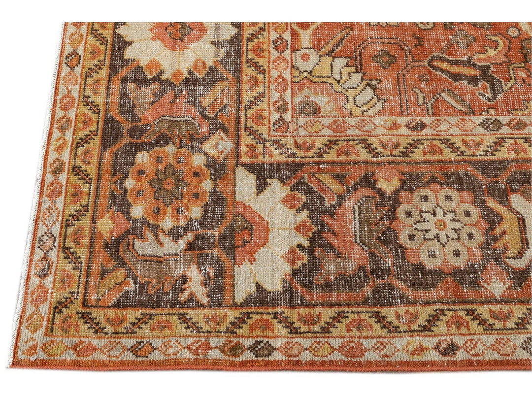 Antique Mahal Oversize Wool Rug 11 X 17