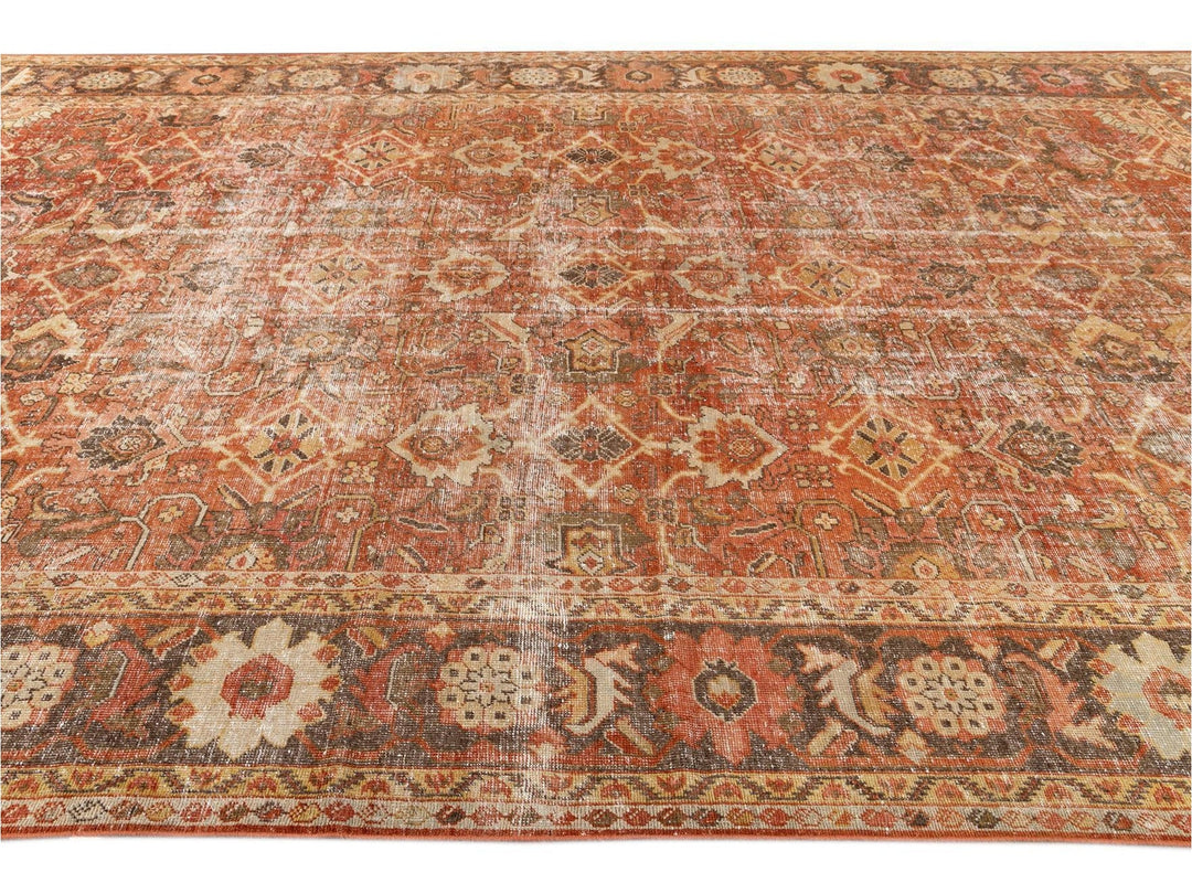 Antique Mahal Oversize Wool Rug 11 X 17