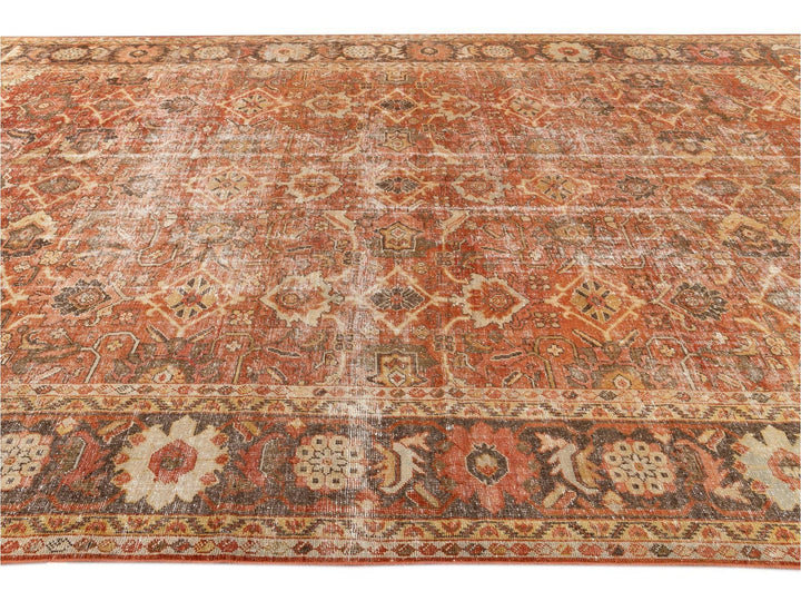 Antique Mahal Oversize Wool Rug 11 X 17
