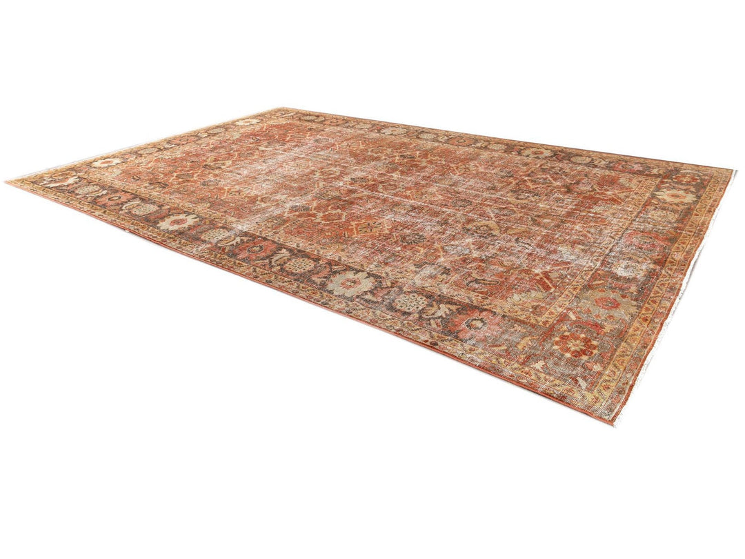 Antique Mahal Oversize Wool Rug 11 X 17