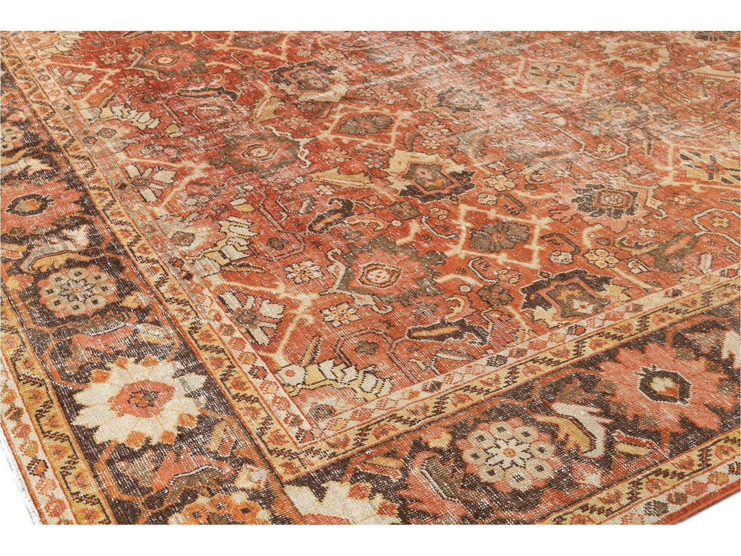 Antique Mahal Oversize Wool Rug 11 X 17