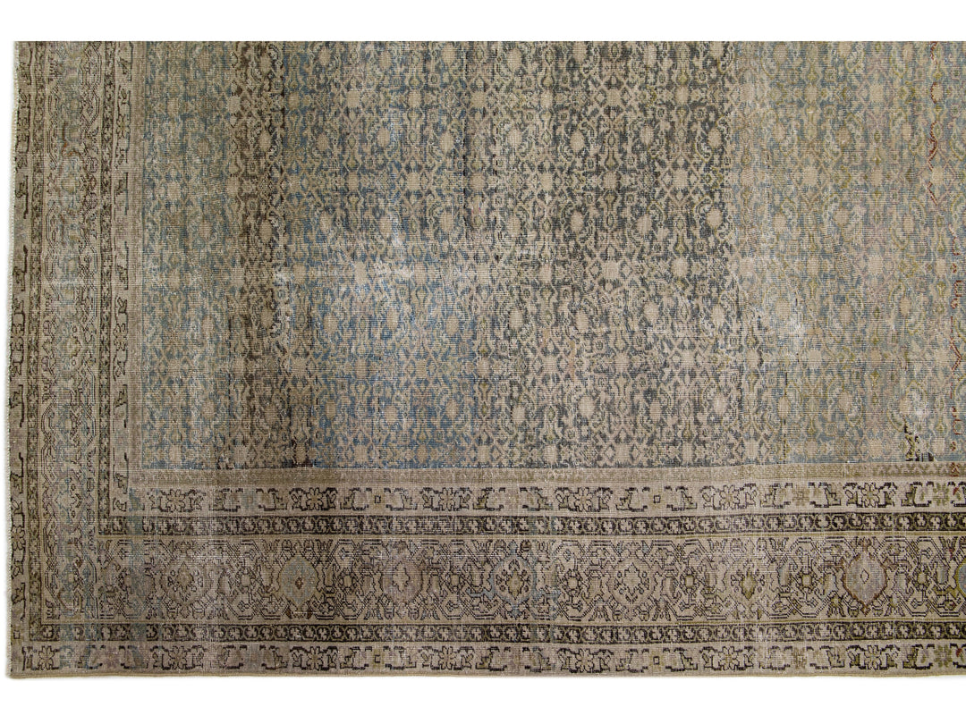 Antique Malayer Wool Rug 8 X 21