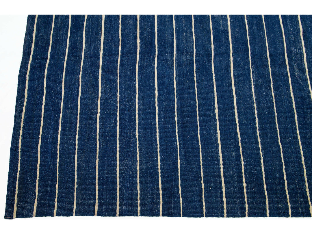 Modern Kilim Wool Rug 14 X 17