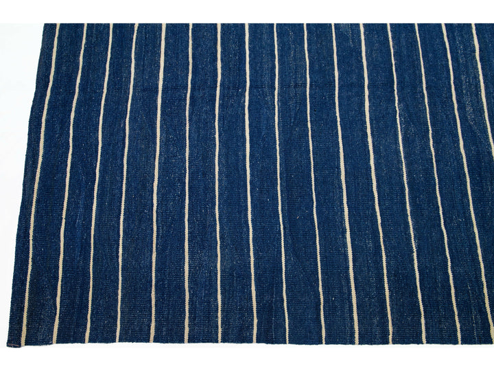 Modern Kilim Wool Rug 14 X 17