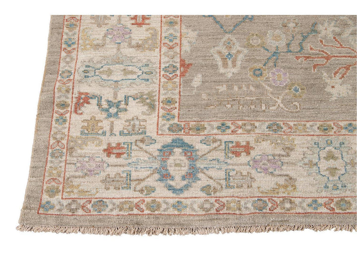 Modern Sultanabad Wool Rug 10 X 13