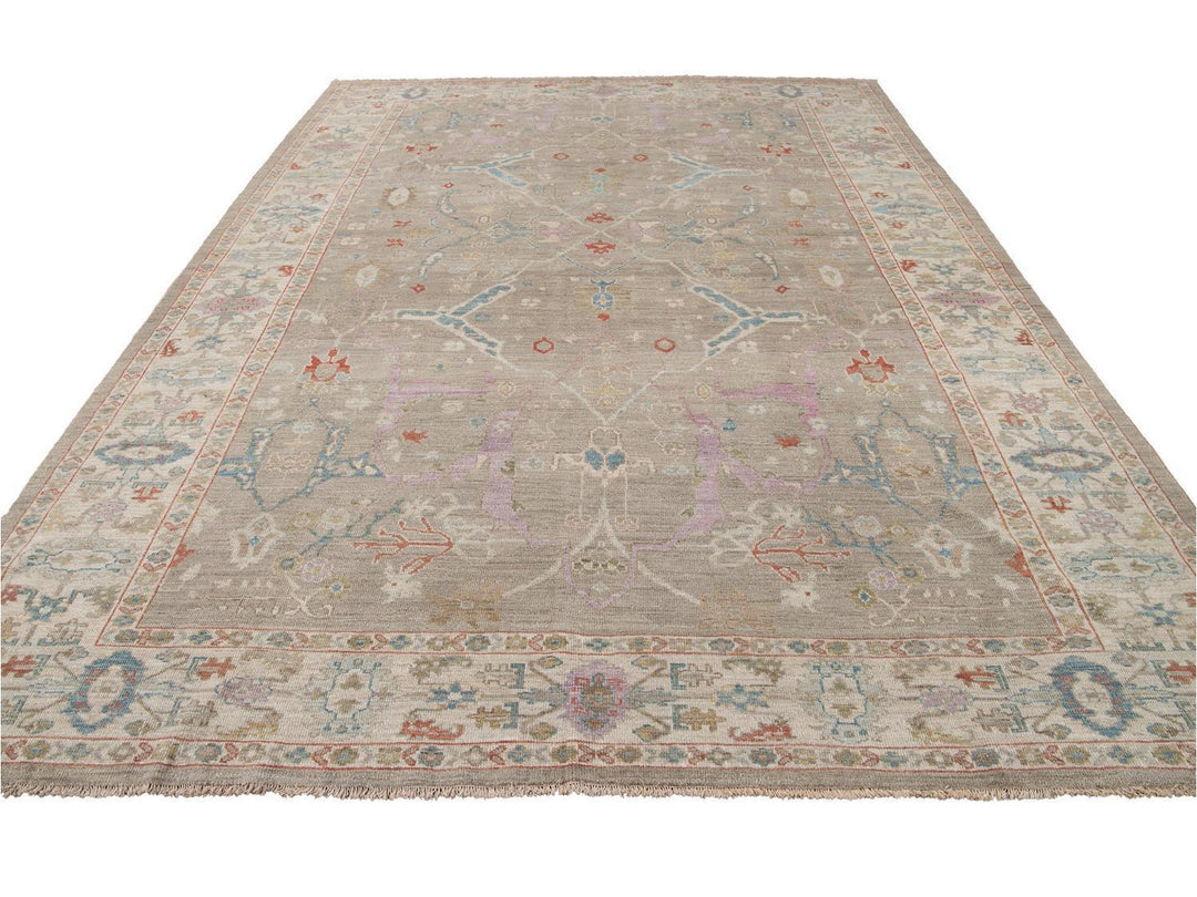 Modern Sultanabad Wool Rug 10 X 13