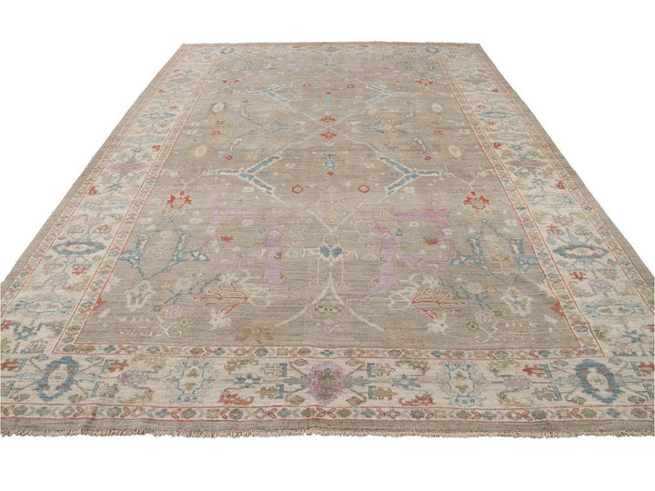 Modern Sultanabad Wool Rug 10 X 13