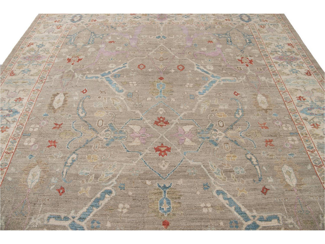 Modern Sultanabad Wool Rug 10 X 13