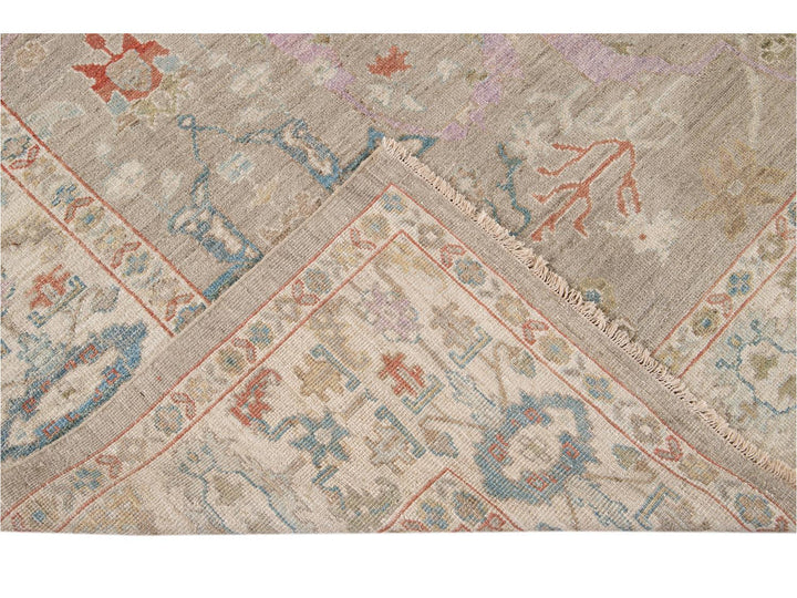 Modern Sultanabad Wool Rug 10 X 13