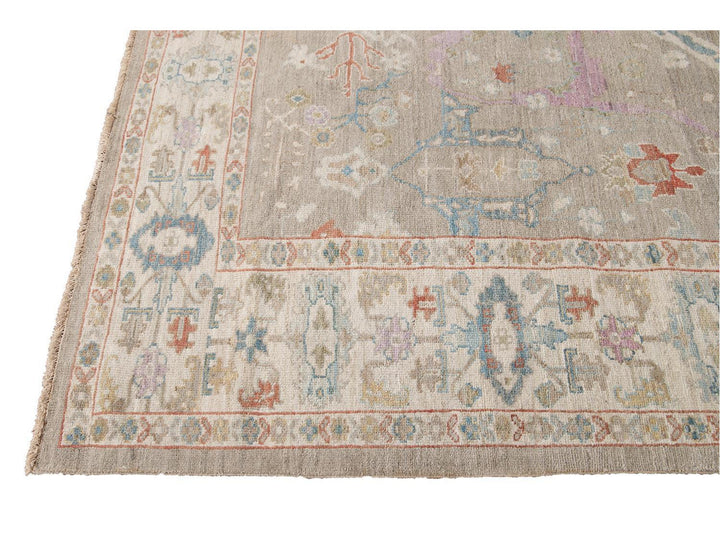 Modern Sultanabad Wool Rug 10 X 13