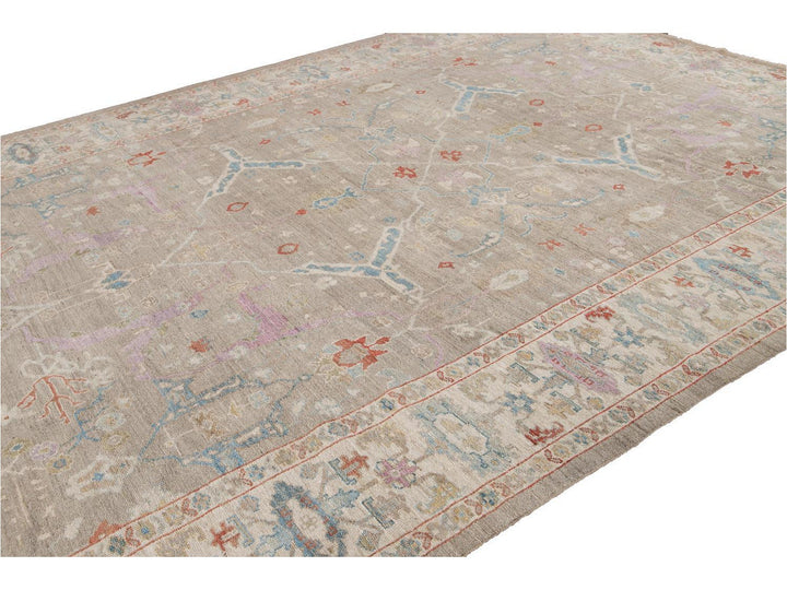Modern Sultanabad Wool Rug 10 X 13