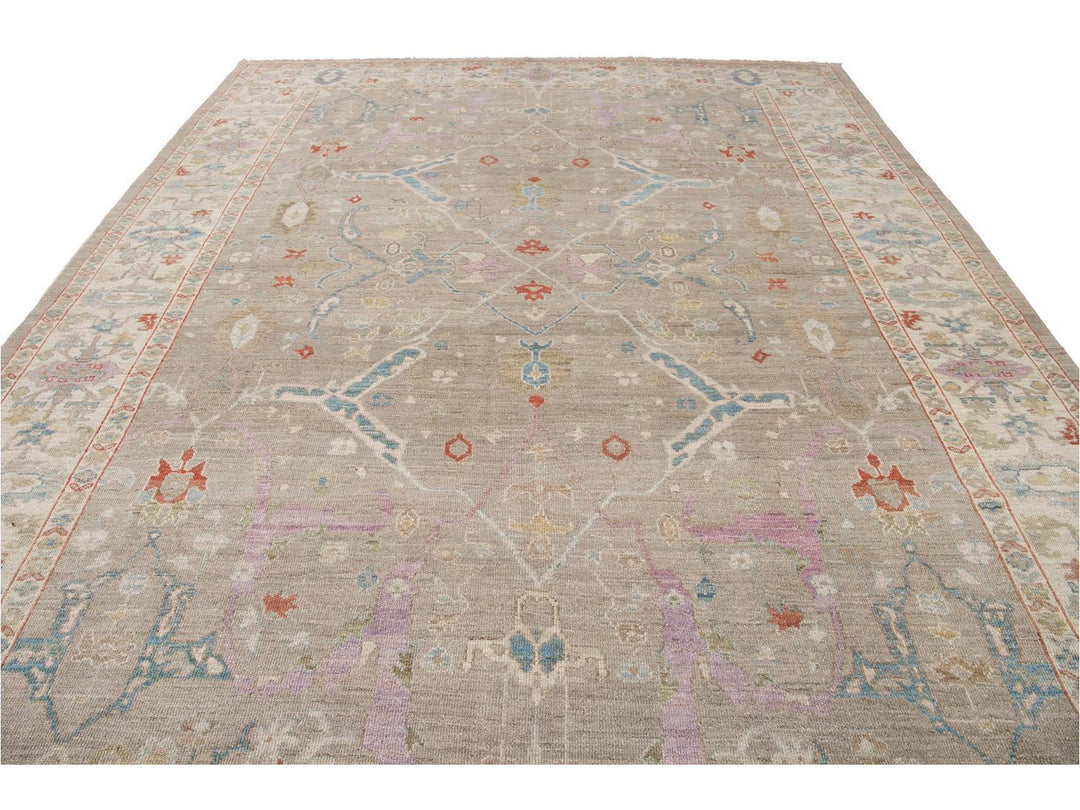 Modern Sultanabad Wool Rug 10 X 13