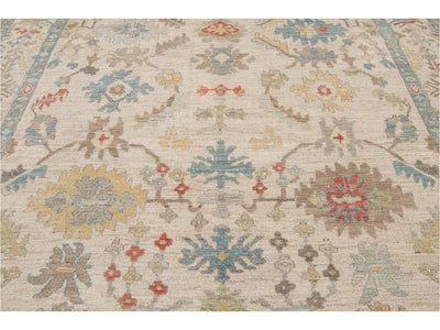 Modern Sultanabad Wool Rug 10 X 13