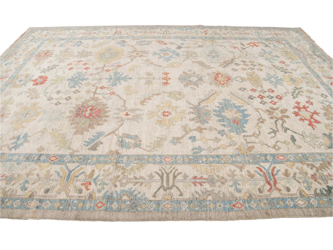 Modern Sultanabad Wool Rug 10 X 13