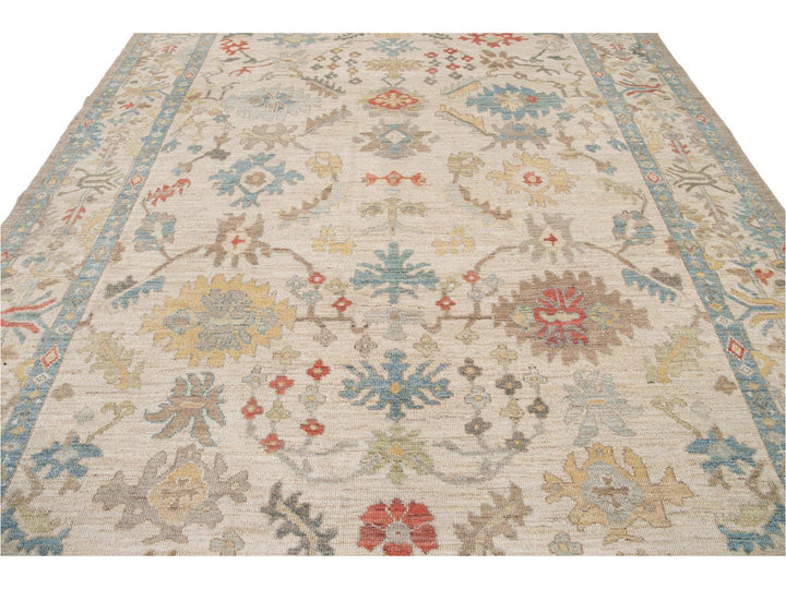 Modern Sultanabad Wool Rug 10 X 13