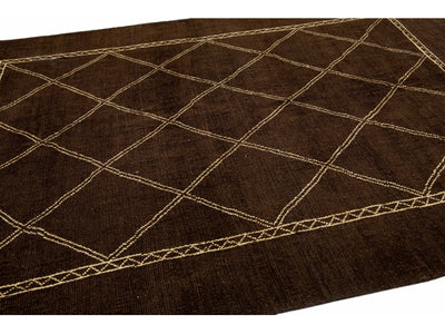 Modern Moroccan Wool Rug 7 X 10