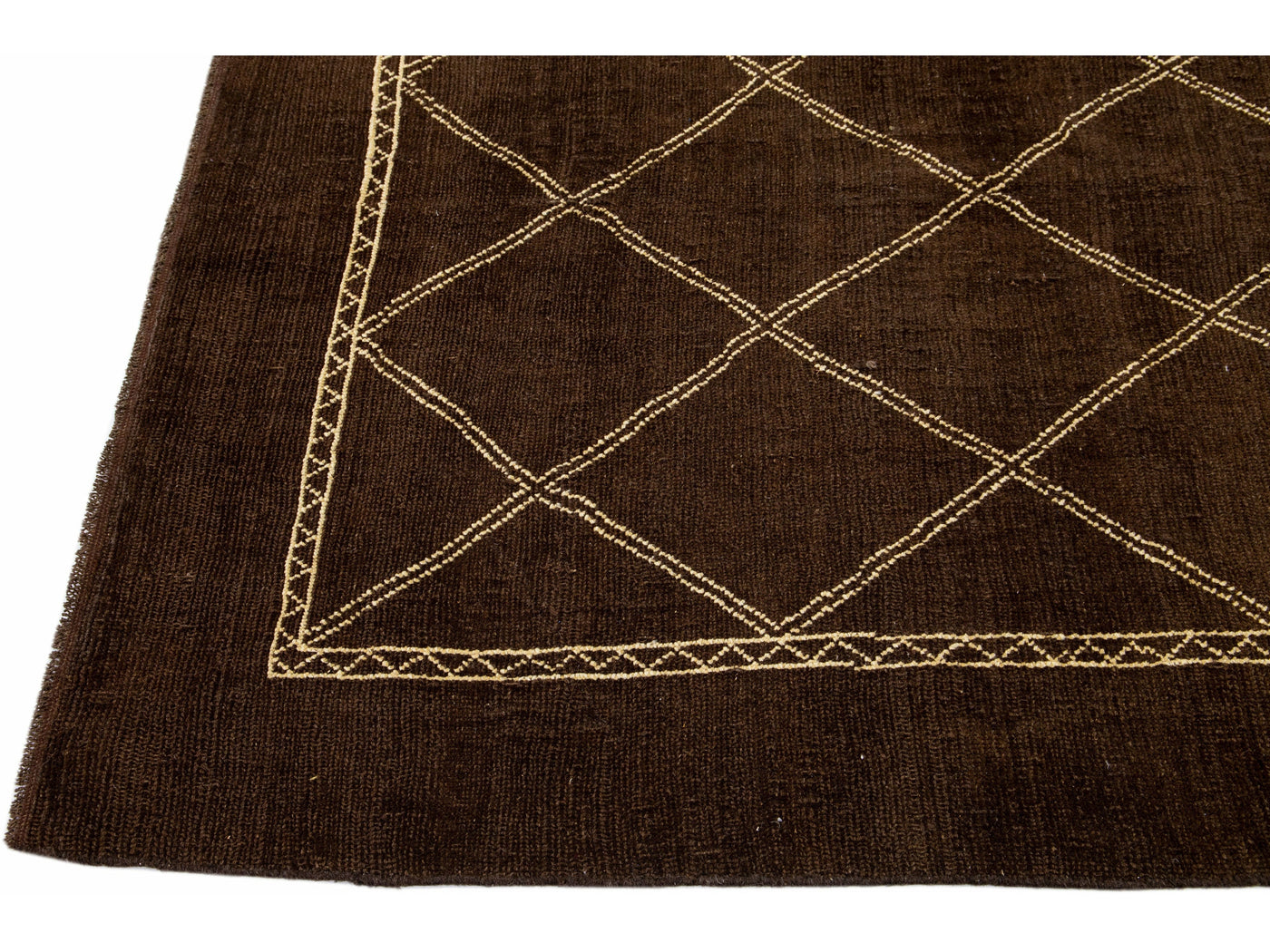 Modern Moroccan Wool Rug 7 X 10